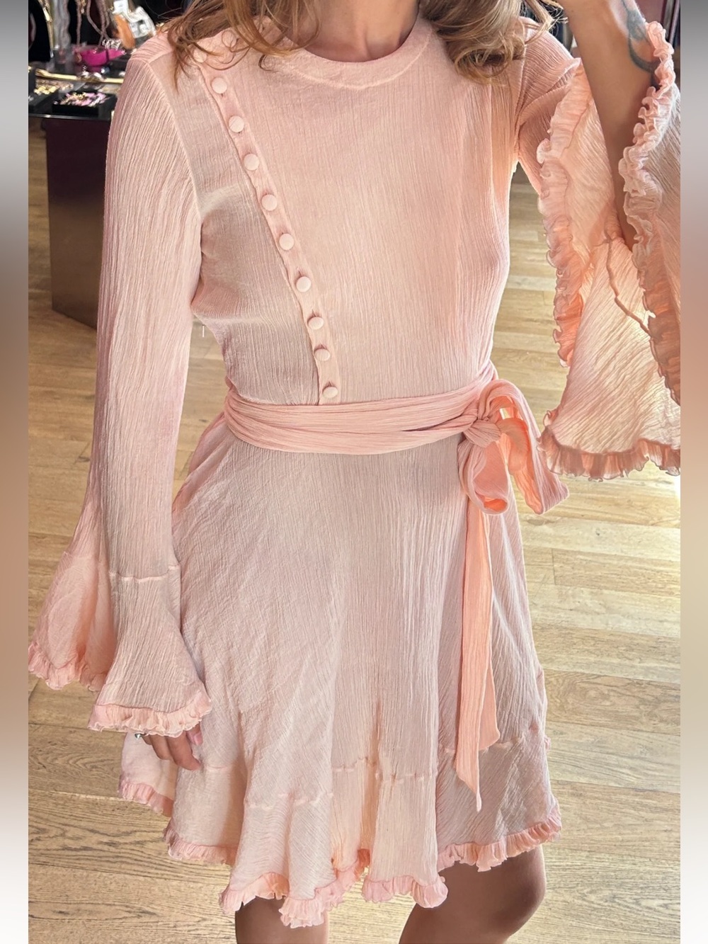 Chloe Soft Pink mini Dress